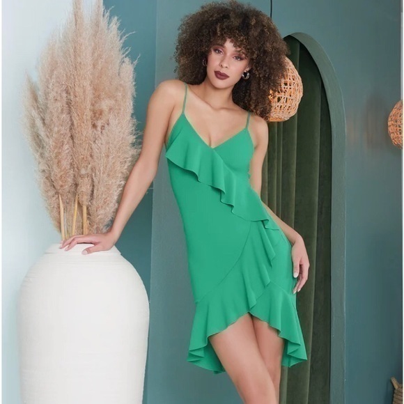 Roxy kelly Green Summer Halter Mini Dress size small - Picture 1 of 6